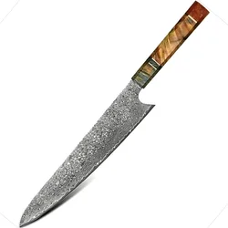 Damaskasti kuhinjski nož YO-37573 - Slicer / Višebojni KP37573