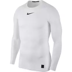 Nike M NP TOP LS COMP, muška majica dug rukav za fitnes, bela