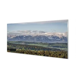tulup.si Steklena slika Gore 120x60 cm 2 obešalnika