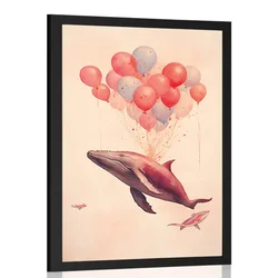 Plakat zasanjani kit z baloni - 20x30 no frame