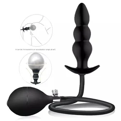 Silikonski naduvavajući analni butt plug (podesiv)