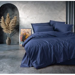 L`ESSENTIEL MAISON Ranforce posteljina (135x200) Plain Dark Blue