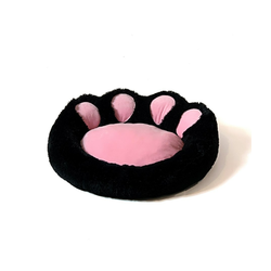 GO GIFT Dog and cat bed XL - black-pink - 75x75 cm