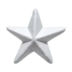 Junior Dekorativna zvezda, 5 komada, Bela