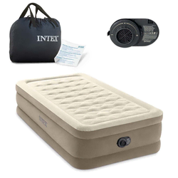 Intex twin ultra plush airbed with fiber-tech rp ( 64426ND )