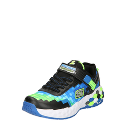 SKECHERS Tenisice, crna / plava / zelena / bijela / siva