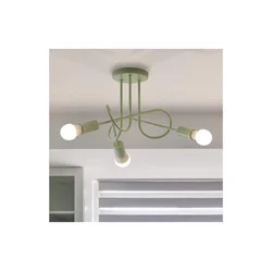 Plafonski luster OXFORD 3xE27/15W/230V, zelene boje