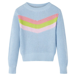 vidaXL Dječji džemper pleteni plavi 104