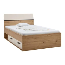 Krevet Sa Delom Za Odlaganje Casa Mia 120/200 cm , kašmir, hrast artisan