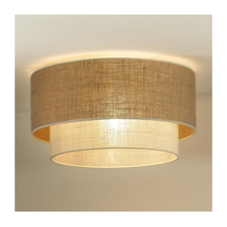 Duolla - Plafonsko svetlo YUTE BOHO 1xE27/15W/230V prečnik 45 cm smeđa/krem