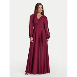 Swing Večerna obleka 5AI17100 Bordo rdeča Regular Fit