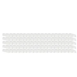 shumee Drenažni pokrovček za PVC okna, bel pokrov, 45 mm, komplet 100 kosov