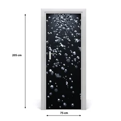 tulup.si Nalepka na vratih 3d abstrakcija 75x205 cm
