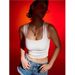 Sinsay - Crop top sa naborima - krem
