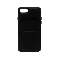 Maska za telefon LEATHER MAGSAFE WALLET za Iphone 8, Crna