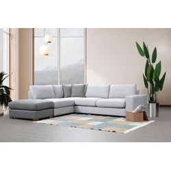 Atelier del Sofa Ugaona garnitura Loop 1 95x85x246cm Siva