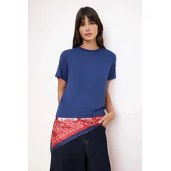 Trendyol Milla Ženska majica TWOSS26TS00159, Tamnoplava