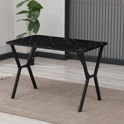 Hanah Home Trpezarijski sto Elma 110, 110 x 70 x 74 cm, Crna