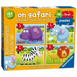 Ravensburger puzzle (slagalice) Moje prve puzle 4 u 1 Safari RA07301