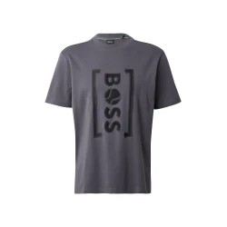BOSS Funkcionalna majica temno siva/črna