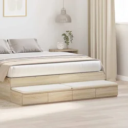 Ladice za krevet s ladicama Sonoma hrast 135 x 36,5 x 16,5 cm