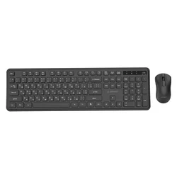 GEM Gembird KBS-WPS-01-W brezžični set (tipkovnica + miška), črn, RU postavitev