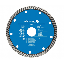 HOGERT Rezni dijamantski disk 125 mm super tanak