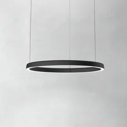 Luceplan Compendium Circle 72 cm, črna - Dnevna soba/jedilnica - Dizajn - Kovina