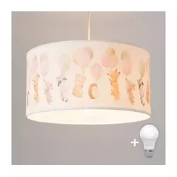 Brilagi - LED dečiji luster na sajli BOBO 1xE27/10W/230V O 35 cm bela/životinjice