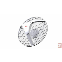 MikroTik LHG 5, Dual chain 24.5dBi 5GHz CPE/Point-to-Point Integrated Antenna, 600MHz, 64MB, RouterOS L3 (RBLHG-5nD)