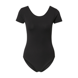 Womens Stretch Jersey Bodysuit Black
