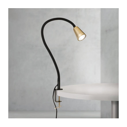 Orion - Fleksibilna stona lampa sa stezaljkom DOTTY 1xGU10/10W/230V mesing/crna