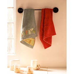 Madame Coco Set kuhinjske krpe Carotte, 2 komada, 40x60cm, Crveno-zeleni