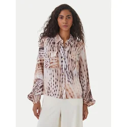 Guess Srajca W6GH22 W1789 Bež Regular Fit