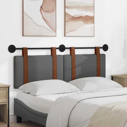 vidaXL Visoki naslon za glavo Temno siva 120 x 40 cm Konstruiran les