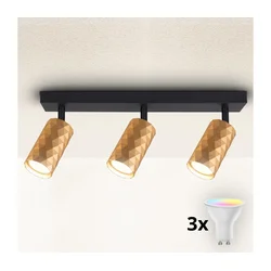 Brilagi - LED RGBW prigušiva spot svetiljka SELE DIAMANT 3xGU10/6W/230V zlatna