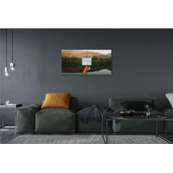 tulup.si Slika na platnu Panorama z napisi 100x50 cm