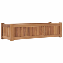 Povišena gredica 100 x 30 x 25 cm od masivne tikovine