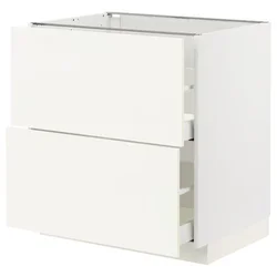 METOD / MAXIMERA Pod.element, 2fronta/2vis.fioke, bela/Vallstena bela, 80x60 cm