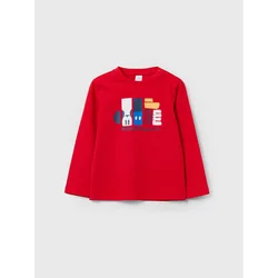 OVS Bluza DISNEY 1607651 Rdeča Regular Fit