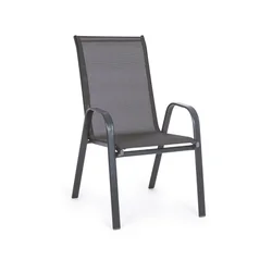 BIZZOTTO stol vrtni Martinez, temno siva, 253093