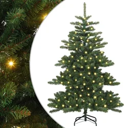 Umjetno božićno drvce s nogom Zelena 150 cm PVC i čelik