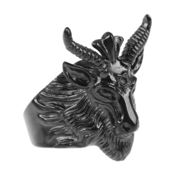 Prstan Baphomet - SS8-182R Black