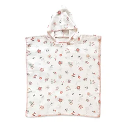 Baby Textil pončo za plažu Cvetići