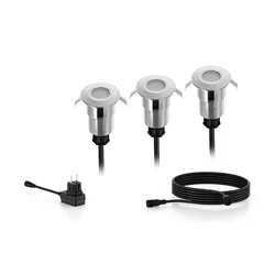 Philips - SET 3x LED Spoljašnje ugradno svetlo SPORE LED/1W/24/230V IP67