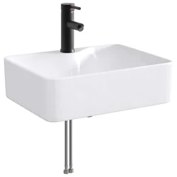 Umivaonik za kupaonicu Mat Crna 48,5 x 37,5 x 13 cm Metal