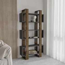 Hanah Home Polica za knjige Milano, 80x160x28.6 cm, Orah