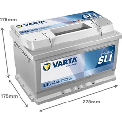 VARTA Akumulator za automobile 12V074D SILVER