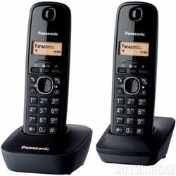 PANASONIC bežični telefon KX-TG1612FXC DECT DUO TAMNO SIVI