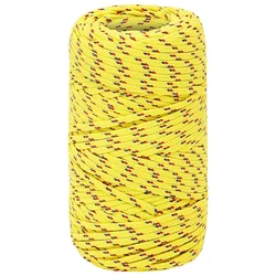 vidaXL Večnamenska uporabna vrv 2 mm 25 m Rumena PP